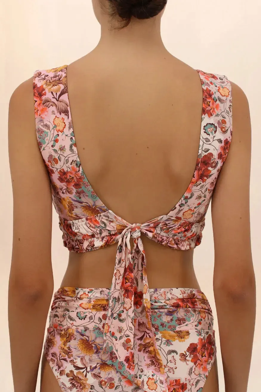 AURORA RUCHED BANDEAU BIKINI TOP