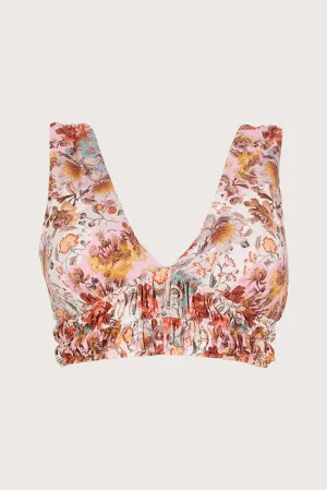 AURORA RUCHED BANDEAU BIKINI TOP