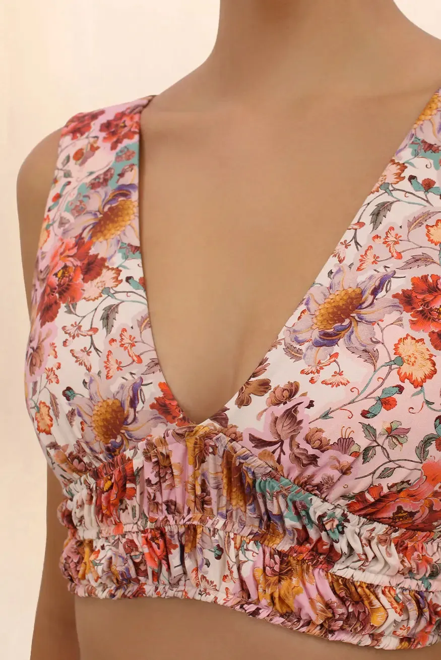 AURORA RUCHED BANDEAU BIKINI TOP