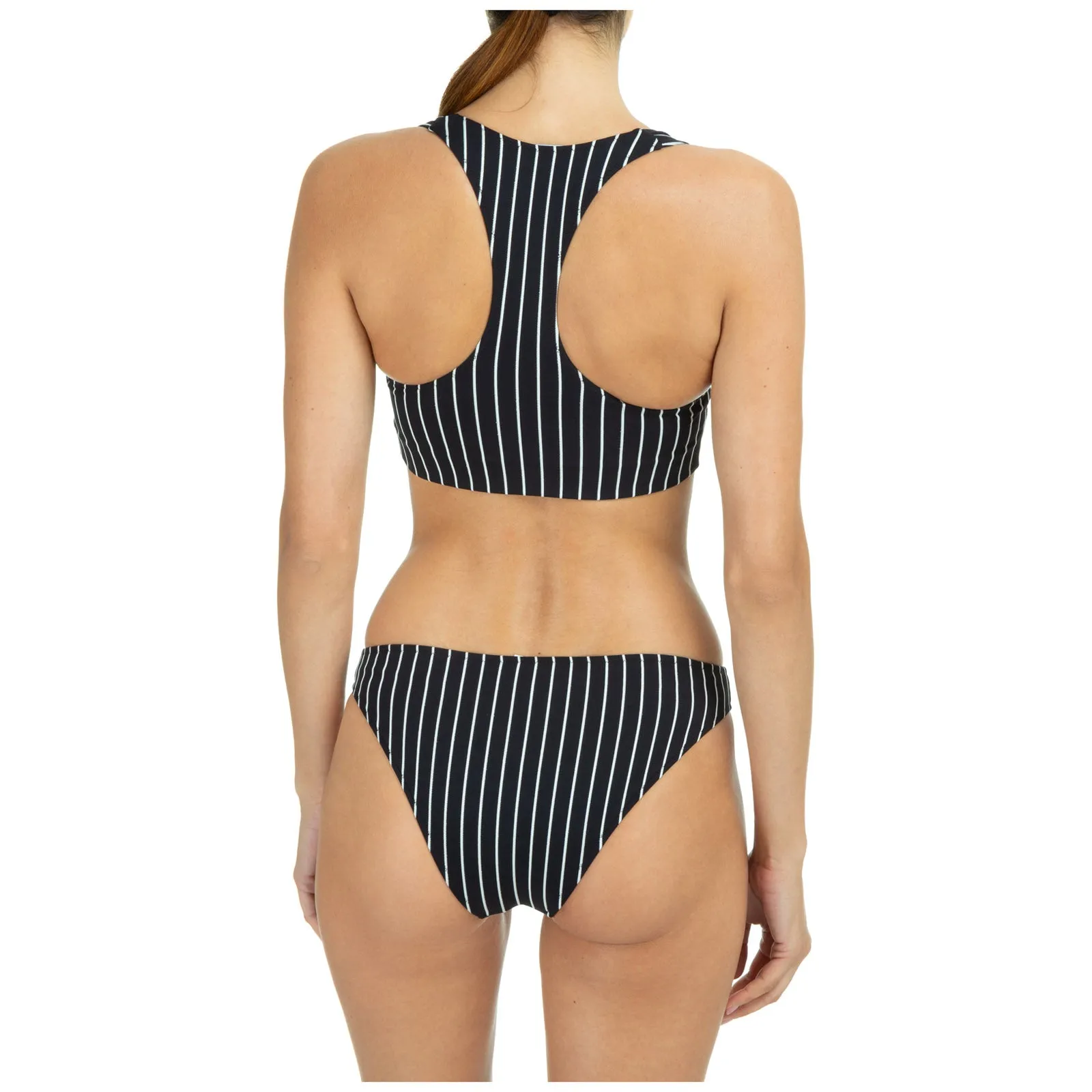 Balmain Stripe Printed Stretched Bikini Set