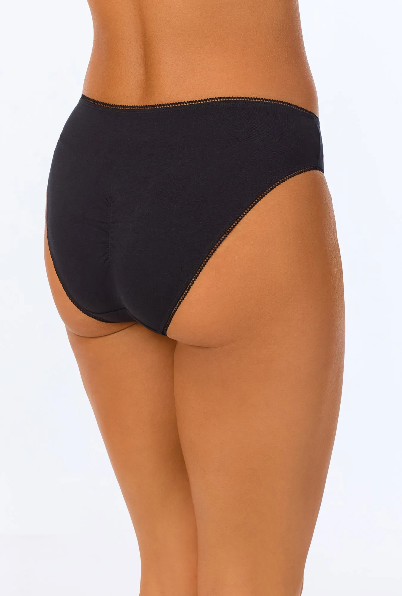 Black Stretch Jersey Bikini Underwear