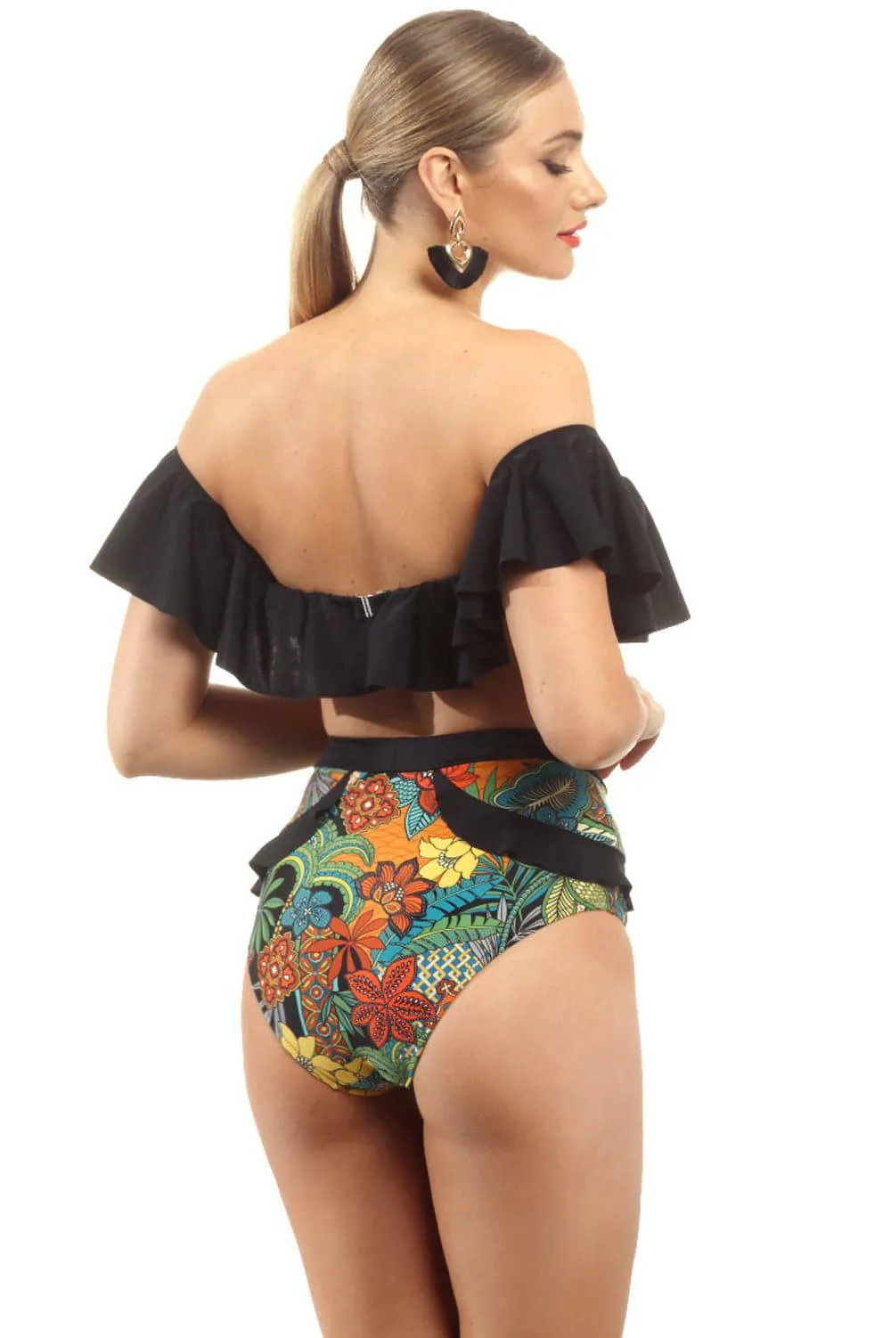 Cabo Bandeau Bikini Top & Bottom, Size M (UK 10, B Cup)