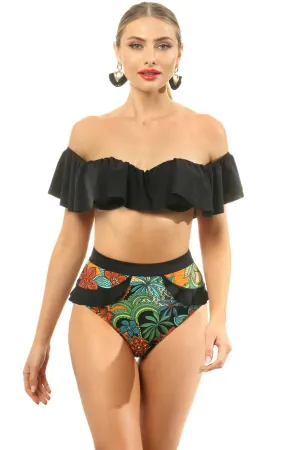 Cabo Bandeau Bikini Top & Bottom, Size M (UK 10, B Cup)