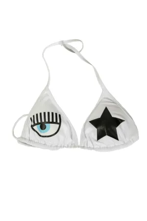 Chiara Ferragni Logo-Printed Halterneck Bikini Top