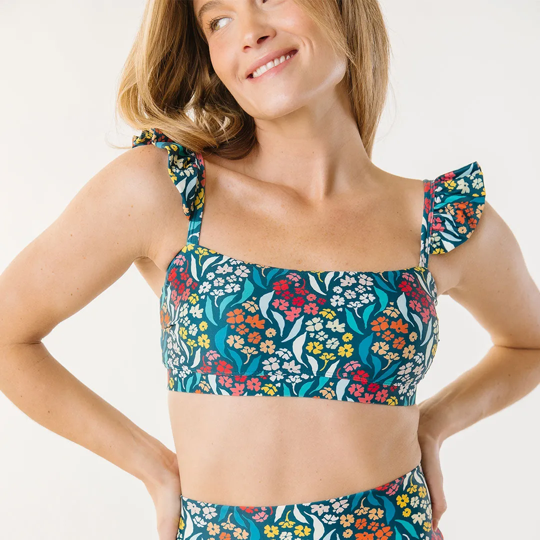 Costa Floral Bella Crop Top