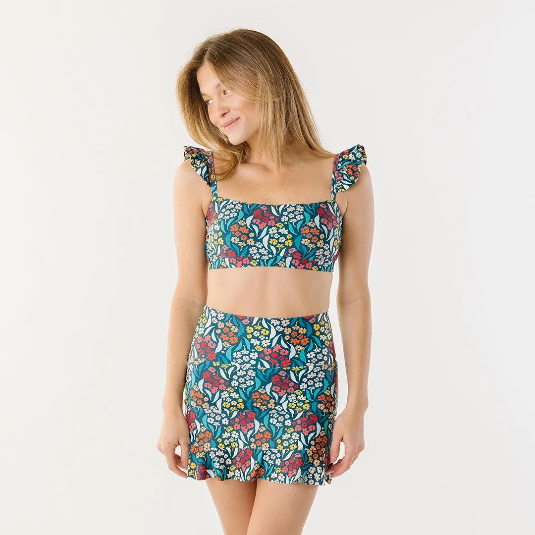Costa Floral Bella Crop Top