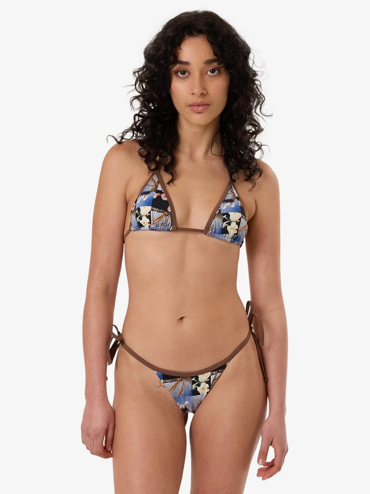 Dalia String Bikini Top - Coffee