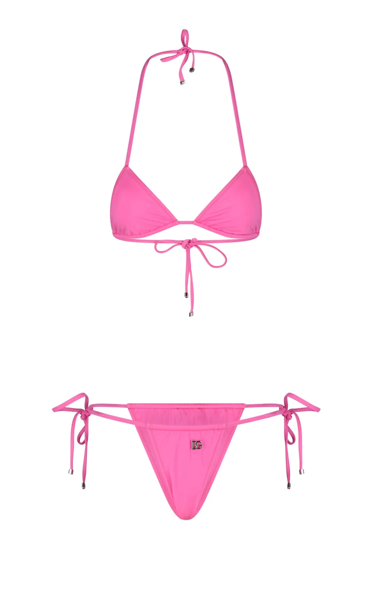 Dolce & Gabbana Logo Plaque Halterneck Bikini