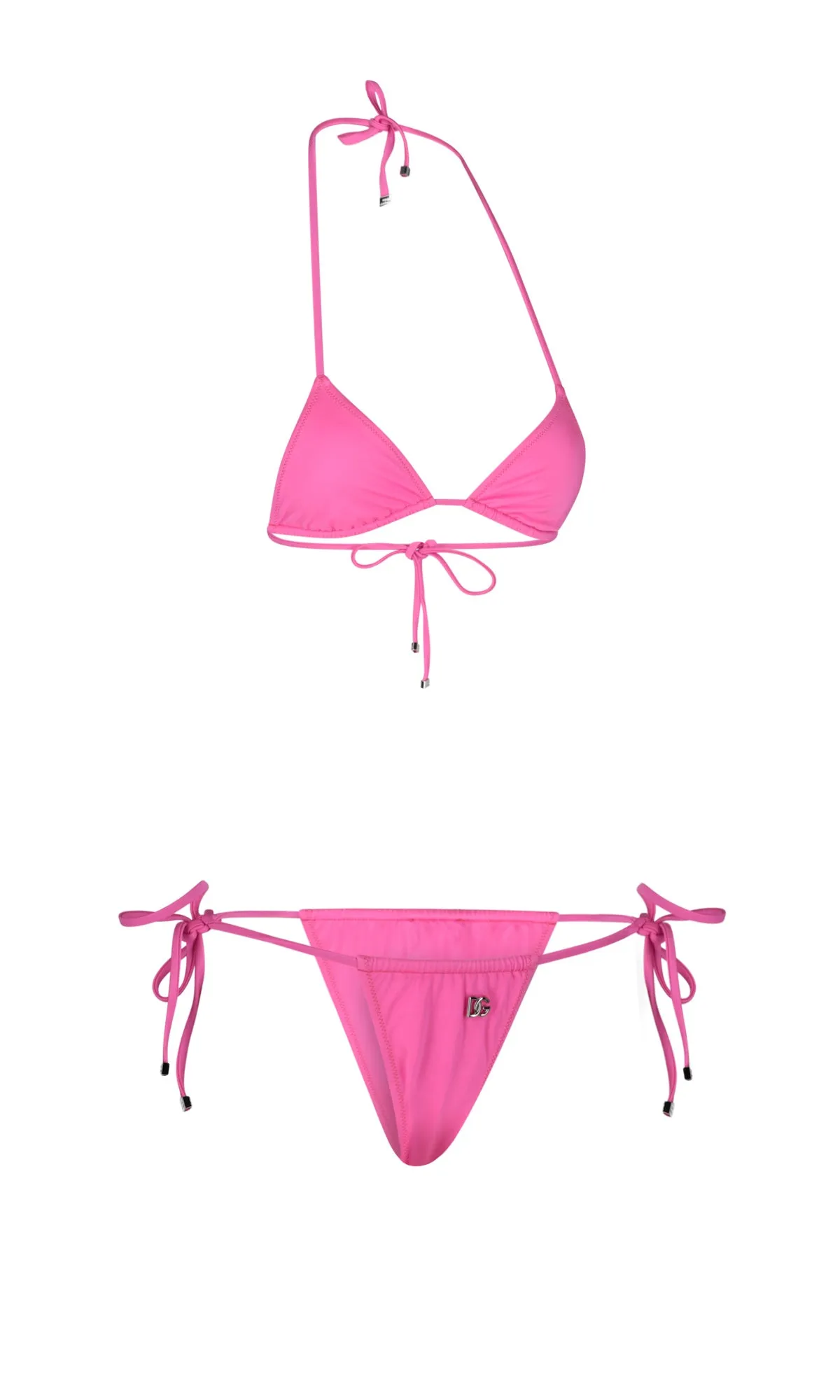 Dolce & Gabbana Logo Plaque Halterneck Bikini