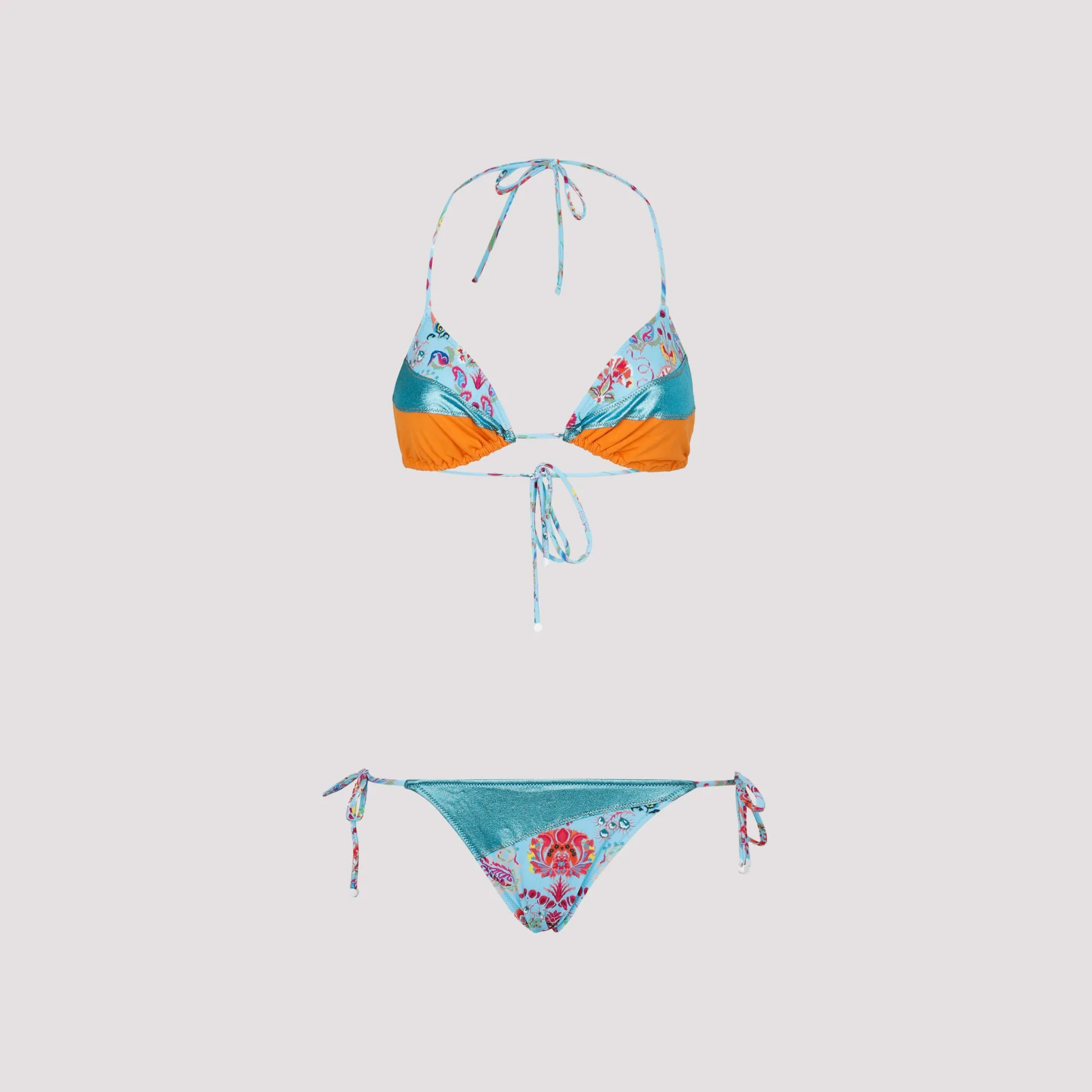 Etro Paisley Printed Halterneck Bikini Set
