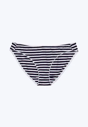 Goldin Bikini in Navy & White