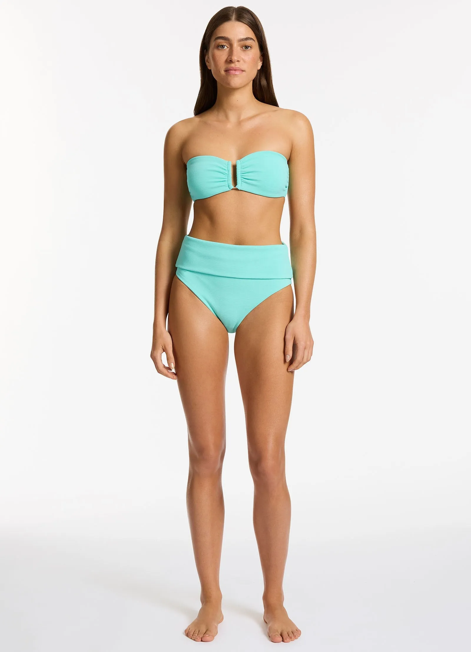 Isla Rib U Trim Bandeau Bikini Top - Dolce