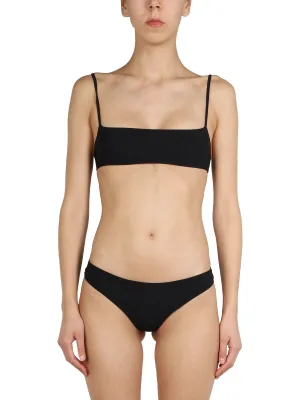 Jil Sander  Logo-Printed Spaghetti Strap Bikini Set