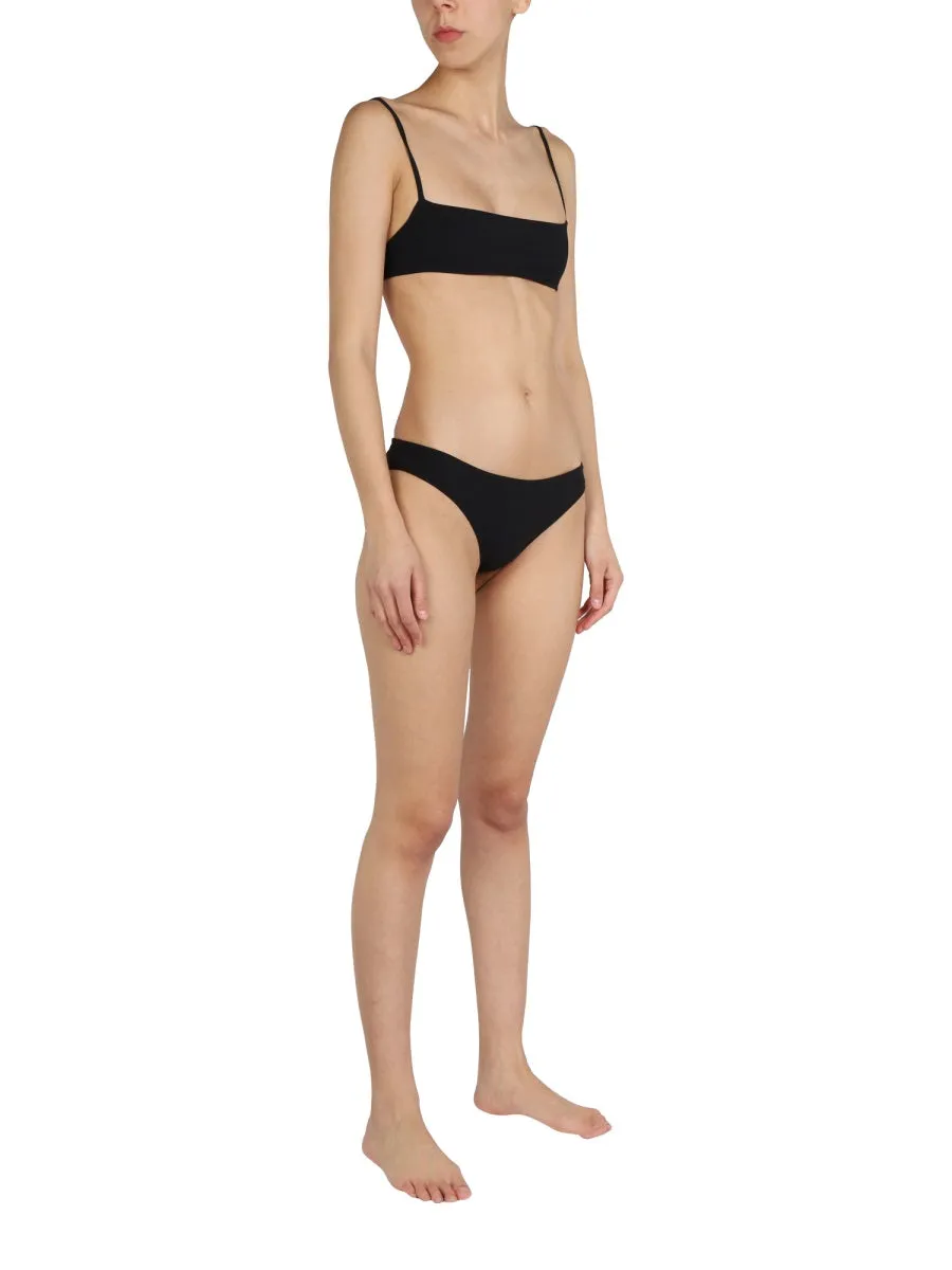 Jil Sander  Logo-Printed Spaghetti Strap Bikini Set