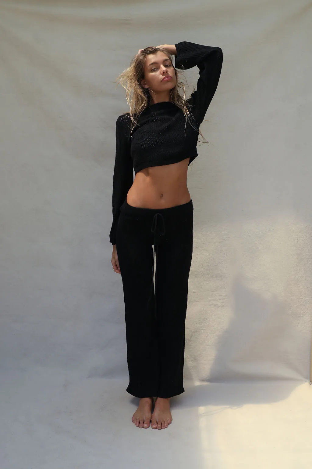 Jude Crochet Pant - Black Crochet