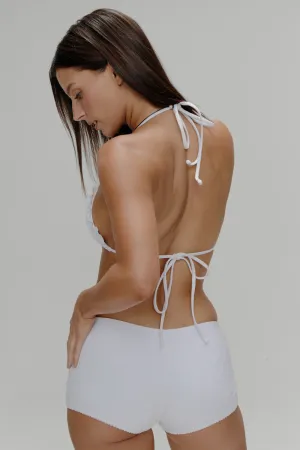 Logan Eyelet Swim Shorts - Spring Cloud