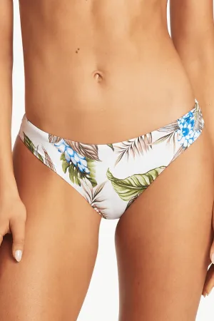 Lost Paradise Cheeky Bikini Bottom in White