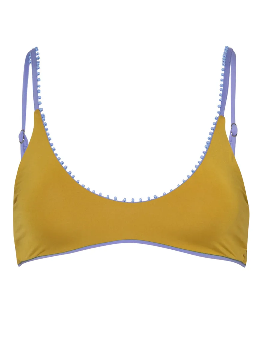 Maaji Deep Periwinkle Liberties Classic Bralette Bikini Top