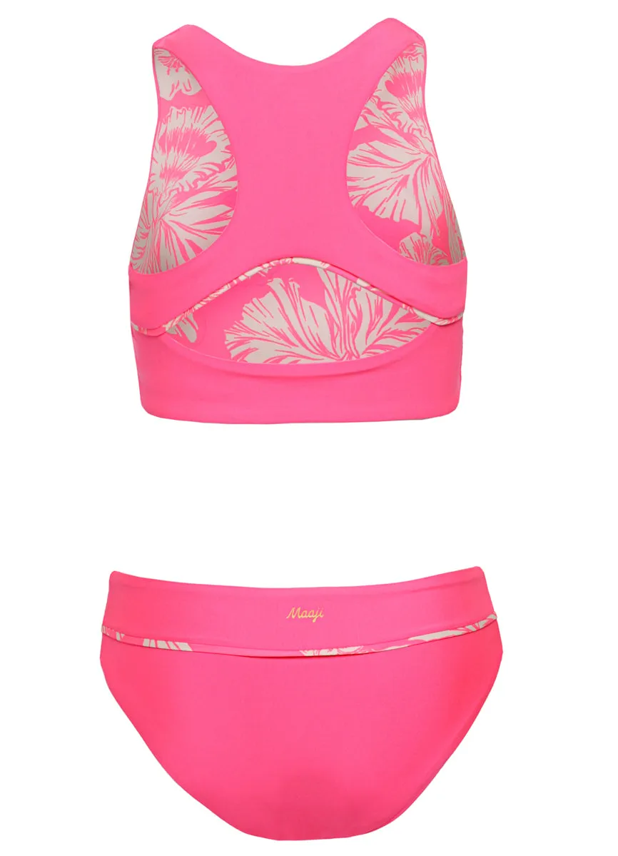 Maaji Fucshia Poppy Bikini Set Girls