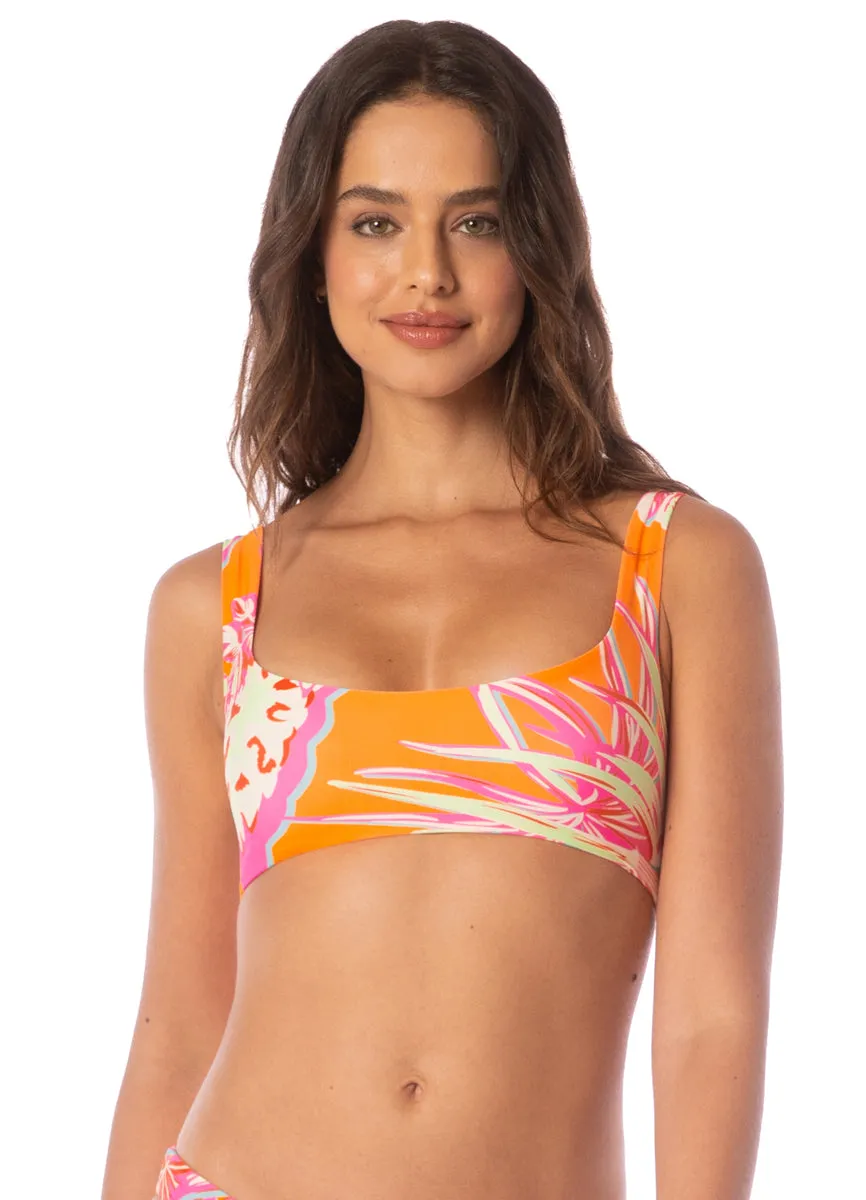 Maaji Jungle Groove Dazzle Lace Up Bralette Bikini Top