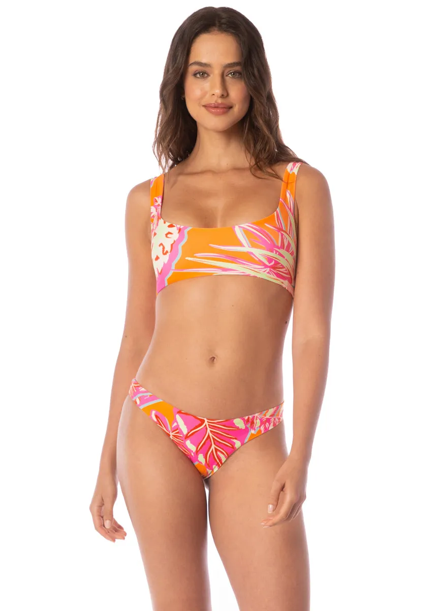 Maaji Jungle Groove Dazzle Lace Up Bralette Bikini Top