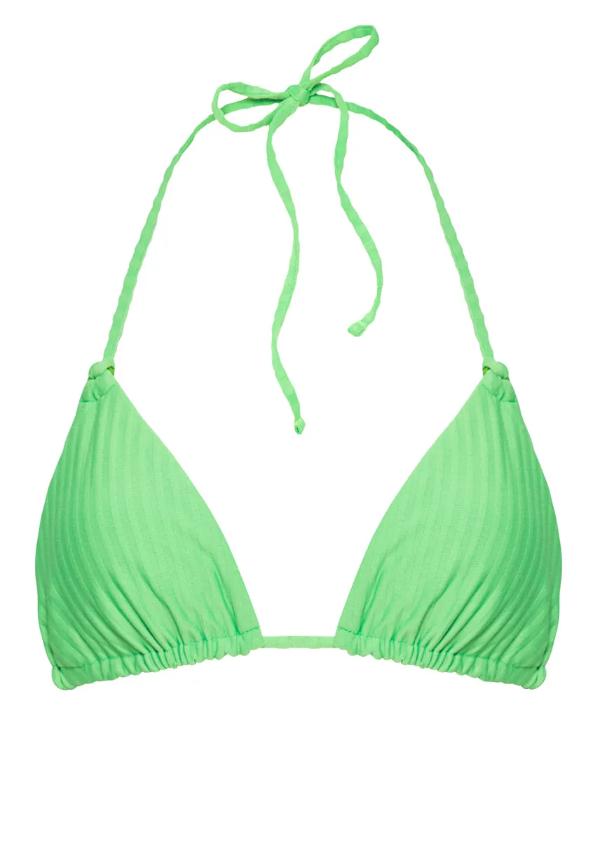 Maaji Mojito Green Balmily Sliding Triangle Bikini Top
