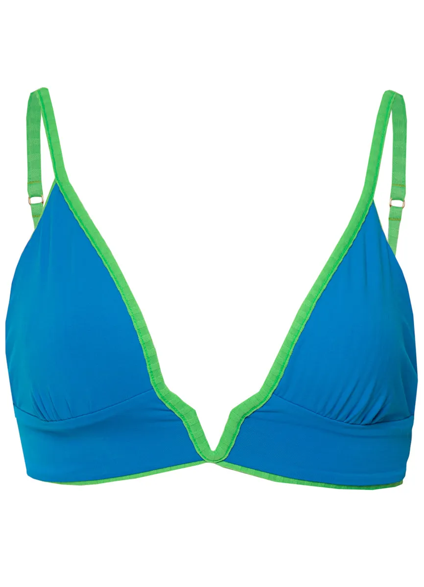 Maaji Mojito Green Paradiso Long Line Triangle Bikini Top