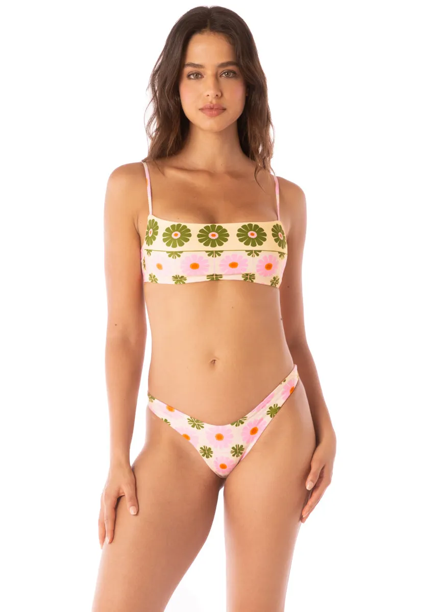 Maaji Pastel Flourish Scape Sporty Bralette Bikini Top