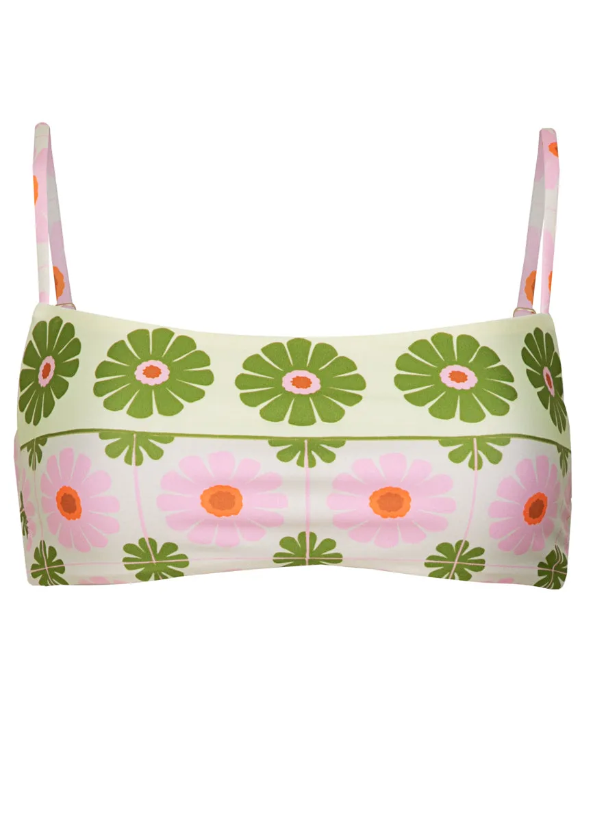 Maaji Pastel Flourish Scape Sporty Bralette Bikini Top