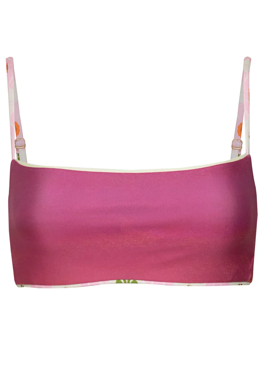 Maaji Pastel Flourish Scape Sporty Bralette Bikini Top