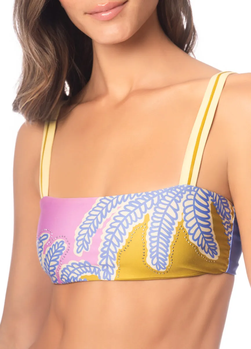 Maaji Periwinkle Palms Inessa Classic Bralette Bikini Top