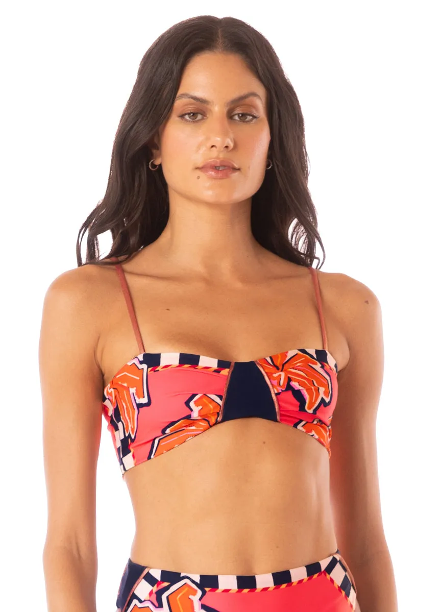 Maaji Racing Palms Jaslynn Classic Bralette Bikini Top