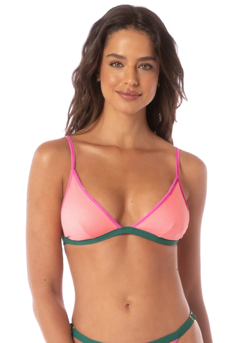 Maaji Strawberry Breeze Genuine Fixed Triangle Bikini Top
