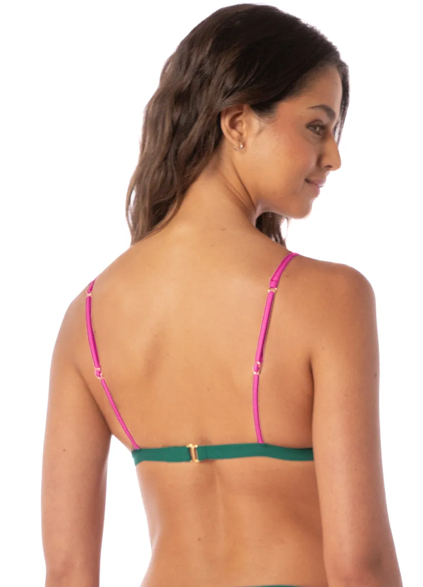 Maaji Strawberry Breeze Genuine Fixed Triangle Bikini Top