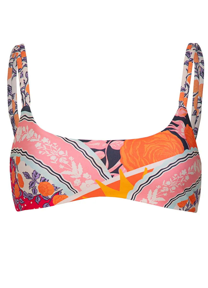 Maaji Sundance Pink Islay Sporty Bralette Bikini Top