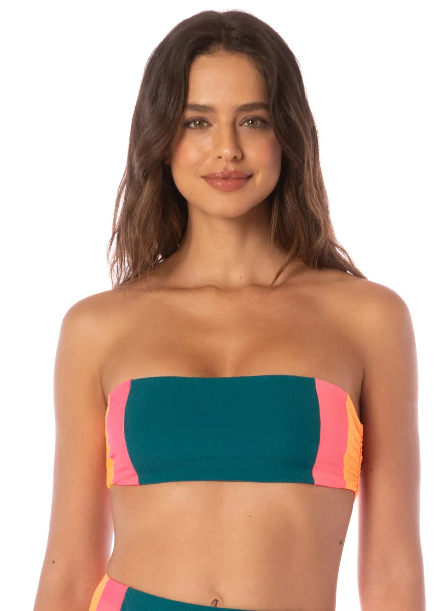 Maaji Verdant Breeze Nomad Strapless Bandeau Bikini Top