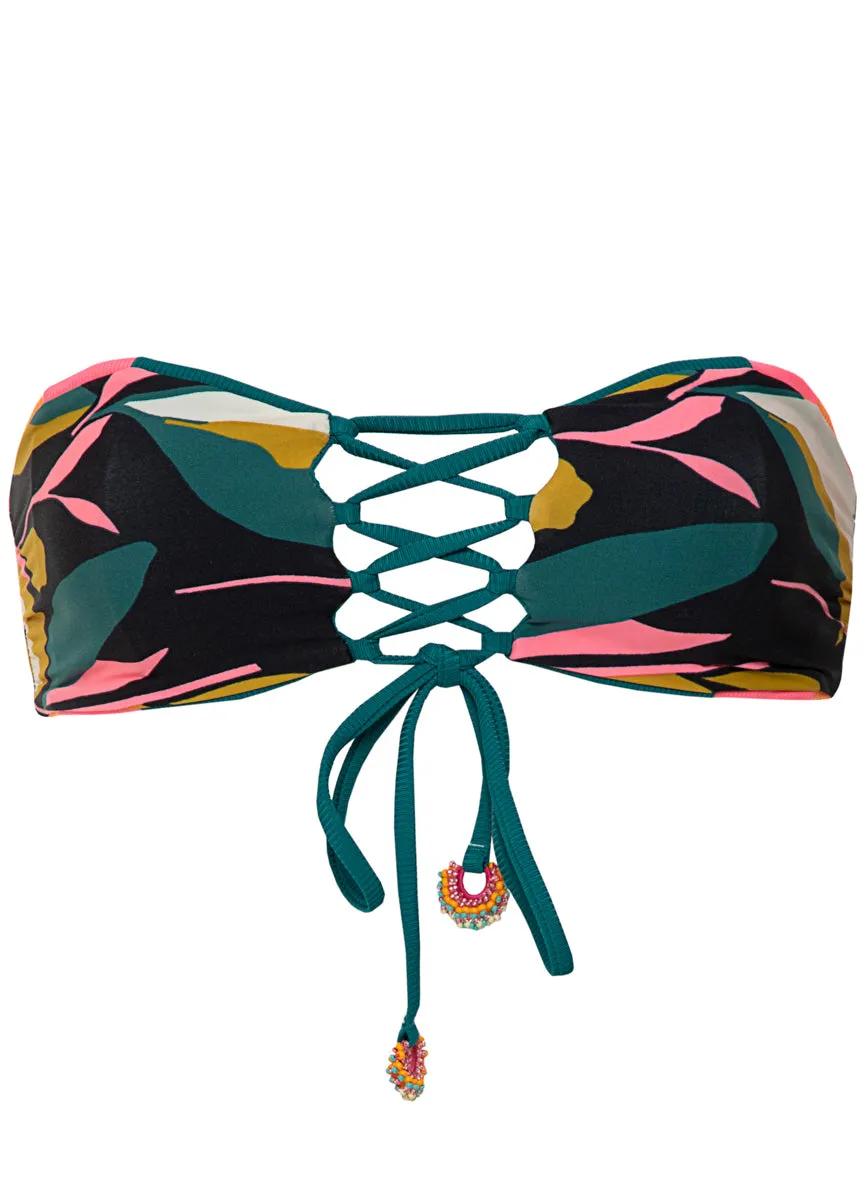 Maaji Verdant Breeze Nomad Strapless Bandeau Bikini Top