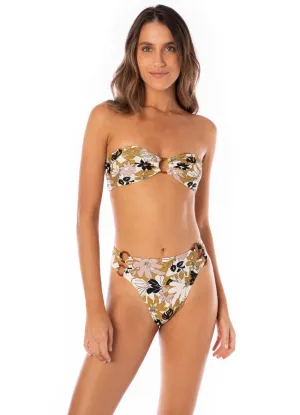 Maaji Vintage Garden Sasha Ring Bandeau Bikini Top