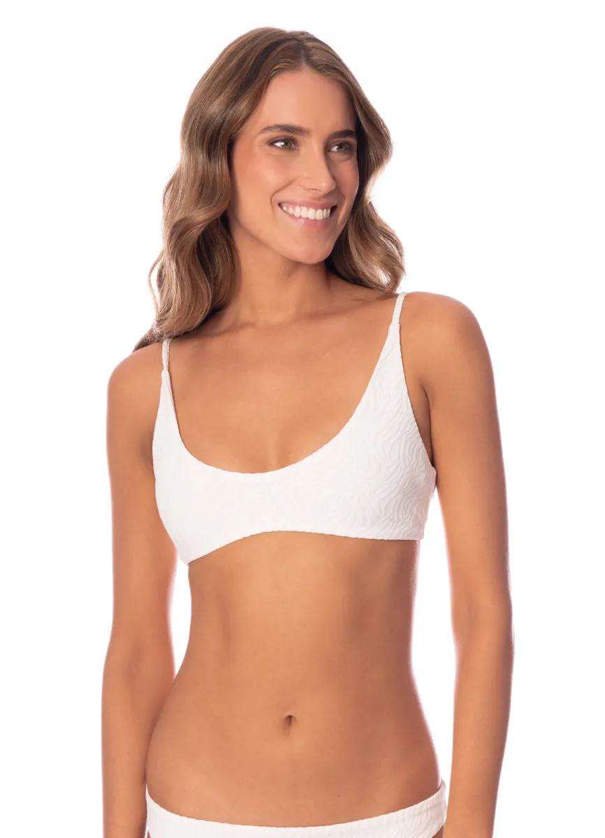 Maaji Zebra Frost Blush Classic Bralette Bikini Top