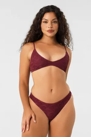 Mila Deep Scoop Neck Top / Henna