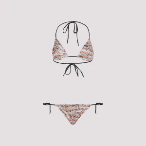 Missoni Striped Halterneck Bikini