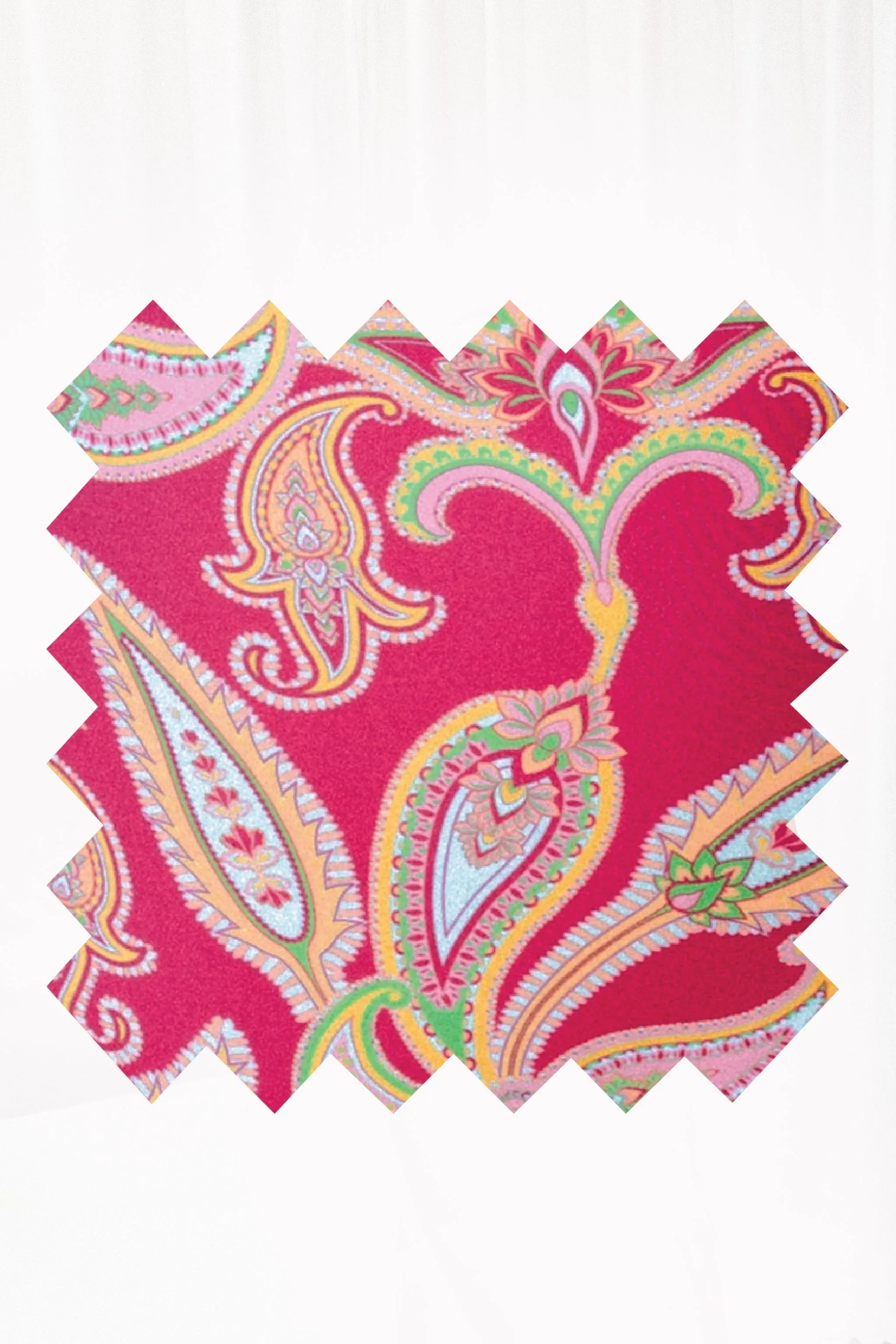 Paisley - Sangria Pink Reversible Bikini Top | OLD CUT