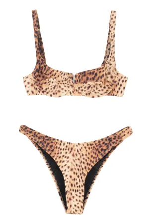 Reina Olga Brigette Leopard Printed Bikini Set