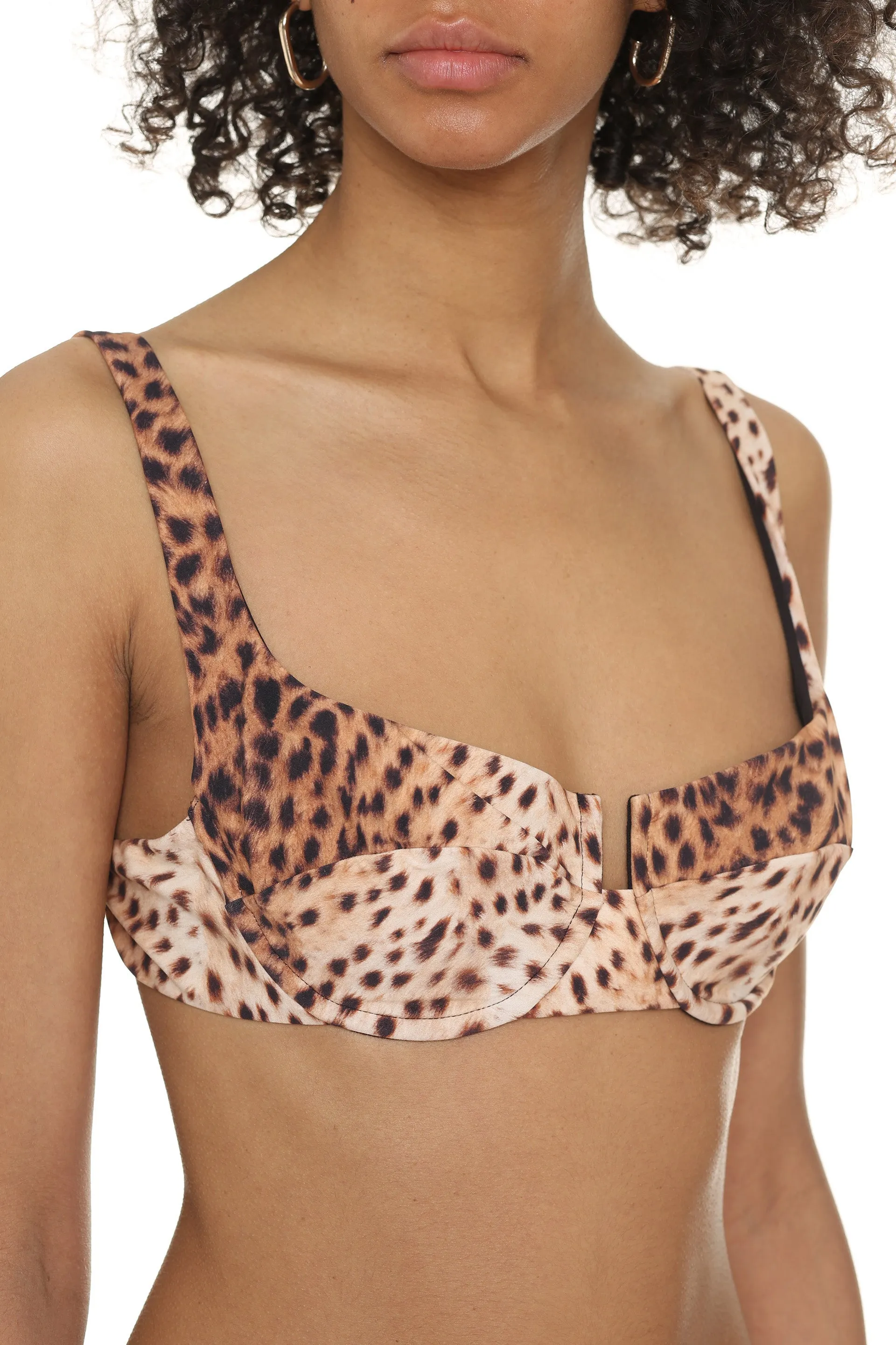 Reina Olga Brigette Leopard Printed Bikini Set