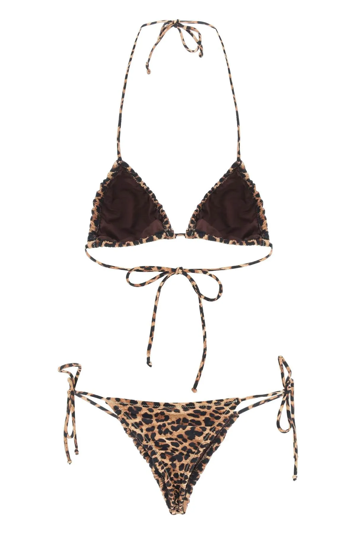 Reina Olga Floral Printed Triangle Bikini Set