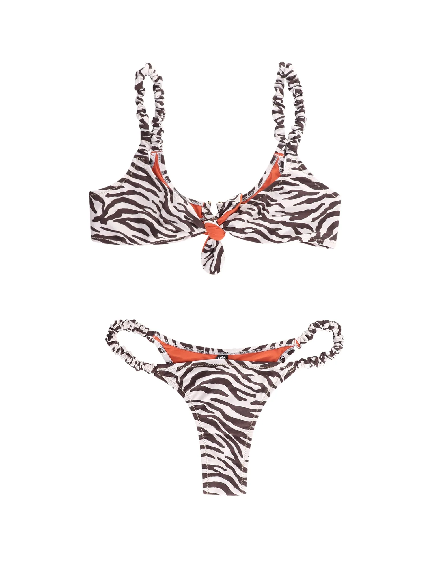 Reina Olga Gathered Detailed Triangle Bikini Set