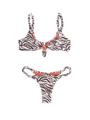 Reina Olga Gathered Detailed Triangle Bikini Set