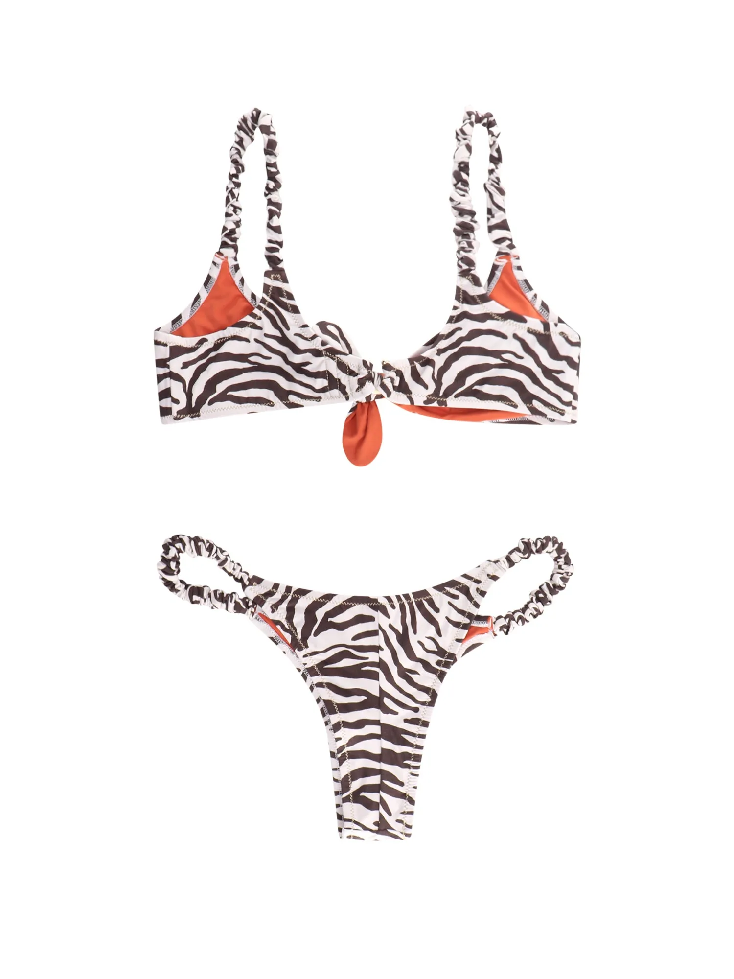 Reina Olga Gathered Detailed Triangle Bikini Set