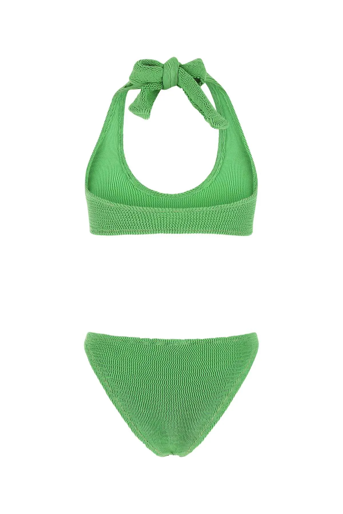 Reina Olga Pilou Scrunch Halterneck Bikini Set