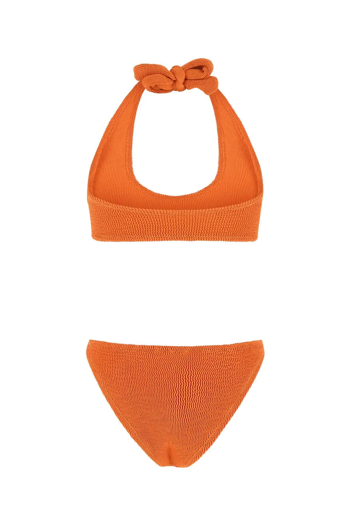 Reina Olga Pilou Scrunch Halterneck Bikini Set